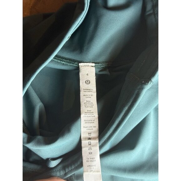 Lululemon Base Pace HR Crop 23” Nulux Size 4 GRNJ 32532 - Picture 3 of 7